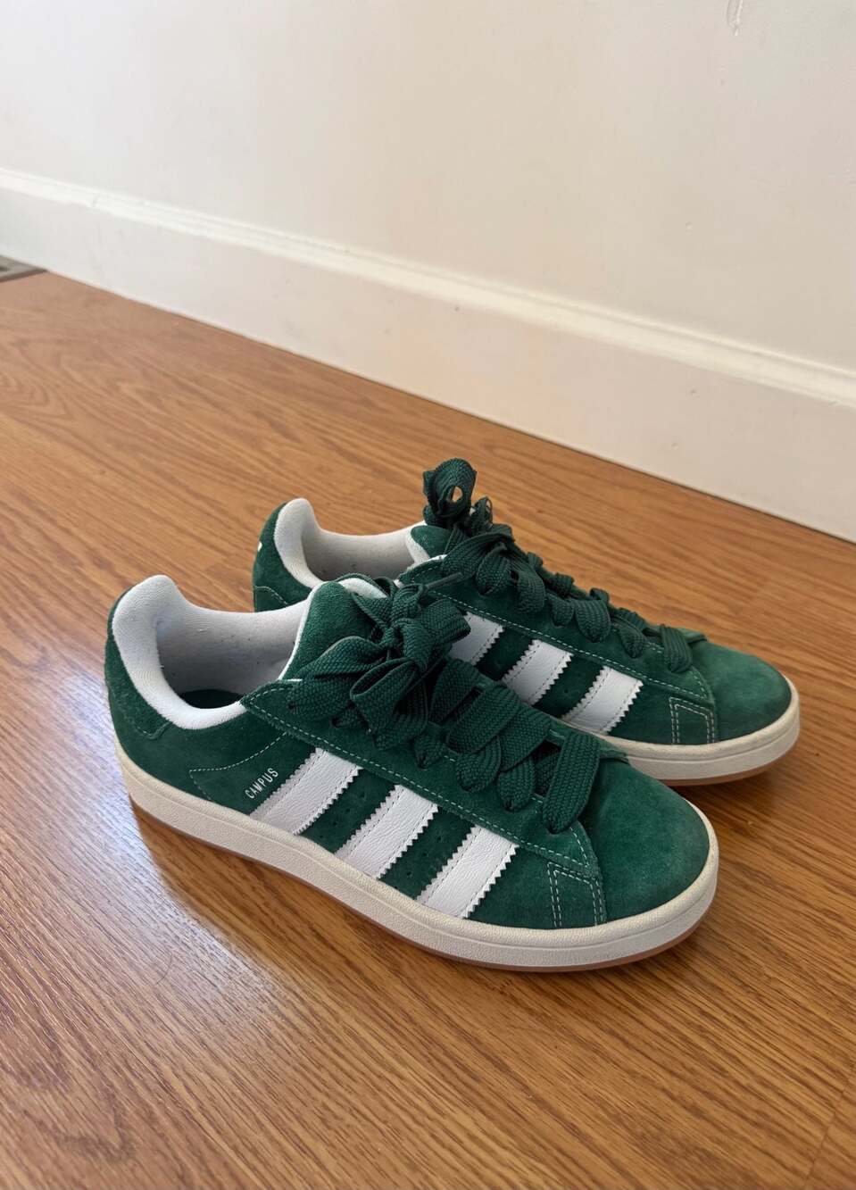 adidas Campus 00s Dark Green Cloud White Sneakers Size US 7